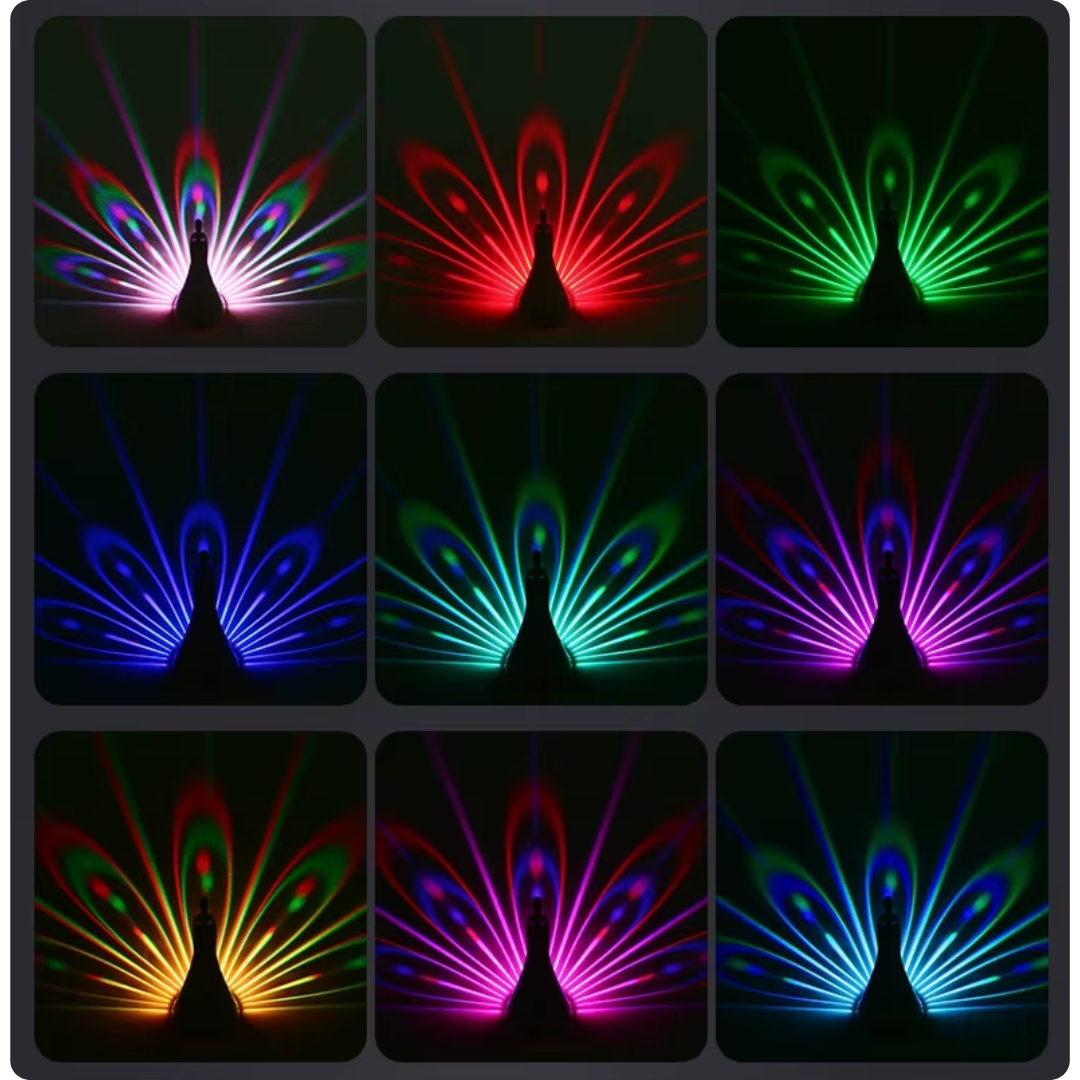 Peacock Projection Lamp