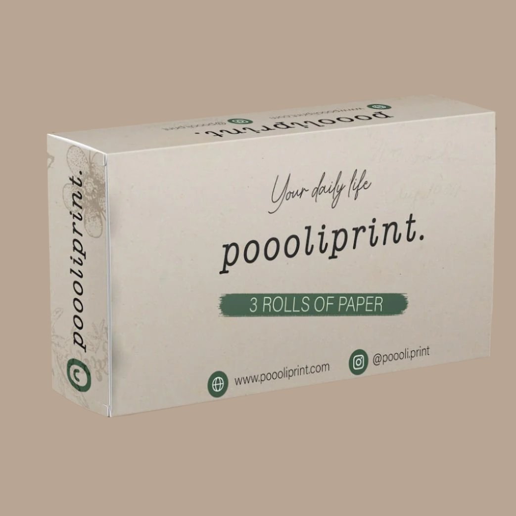PoooliCreators Sticky Silver Paper 1 Roll (or 3 Rolls)