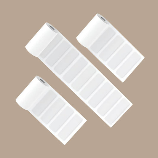 PoooliPaper White Sticky Labels 3 Rolls