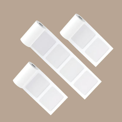 PoooliPaper White Sticky Labels 3 Rolls