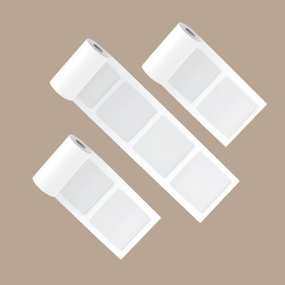 PoooliPaper White Sticky Labels 3 Rolls