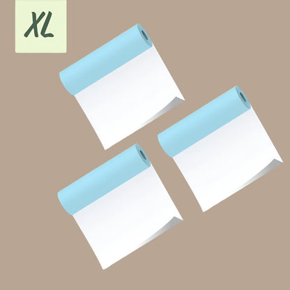 PoooliPaper XL White Sticky Paper 3 Rolls (110mm or 80mm)