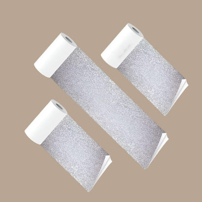 PoooliCreators Sticky Silver Paper 1 Roll (or 3 Rolls)