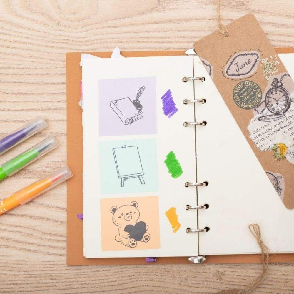 PoooliPaper Colored Paper 3 Rolls (Sticky or Regular) - Version 2